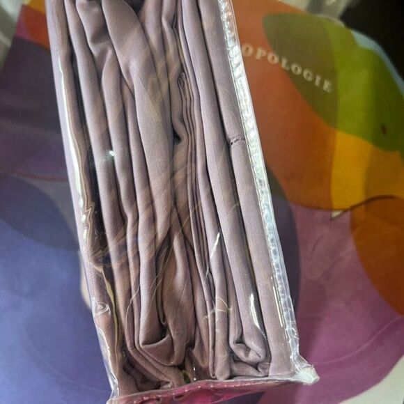 Charter Club Damask Stripe Sheet Set Pima Cotton Twin Purple NEW - Picture 5 of 8